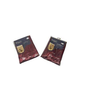 2 King Shavel Home Products Satin pillowcases Burgundy Red